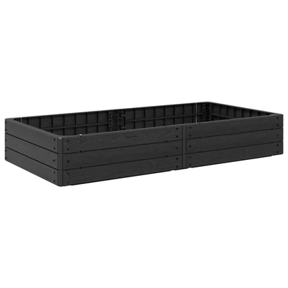 Raised Bed Black 151 x 75.5 x 25 cm PP