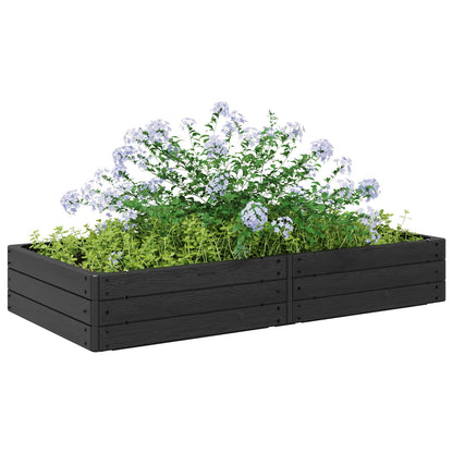 Raised Bed Black 151 x 75.5 x 25 cm PP