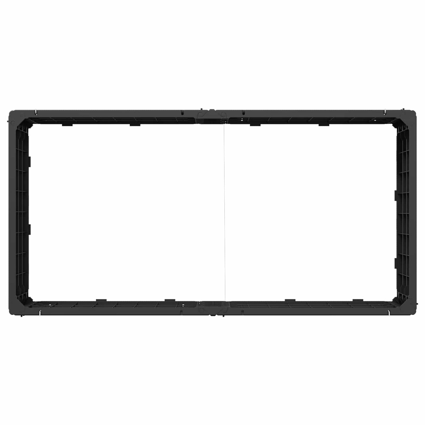 Raised Bed Black 151 x 75.5 x 25 cm PP