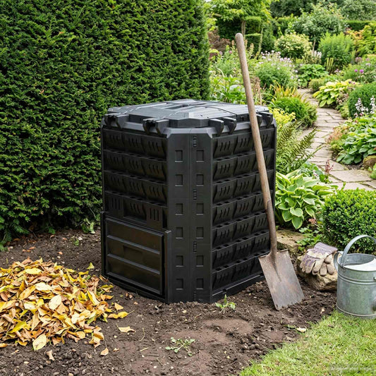Garden Composter Black 71 x 71 x 81.5 cm 100% PP