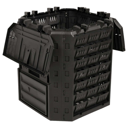 Garden Composter Black 71 x 71 x 81.5 cm 100% PP