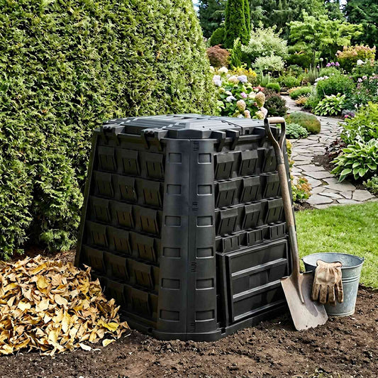 Garden Composter Black 91 x 91 x 83 cm 100% PP