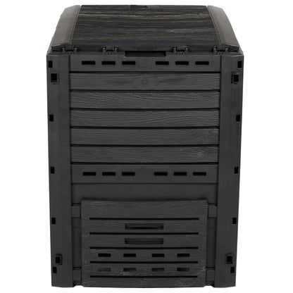 Garden Composter Black 59.5 x 60 x 81.5 cm 280 L 100% PP