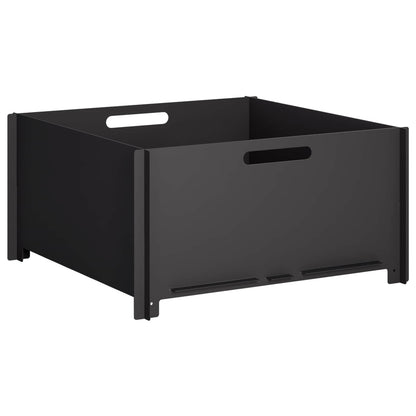 Fire Pit Black 60 x 60 x 30 cm Steel