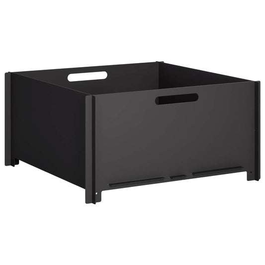 Fire Pit Black 60 x 60 x 30 cm Steel