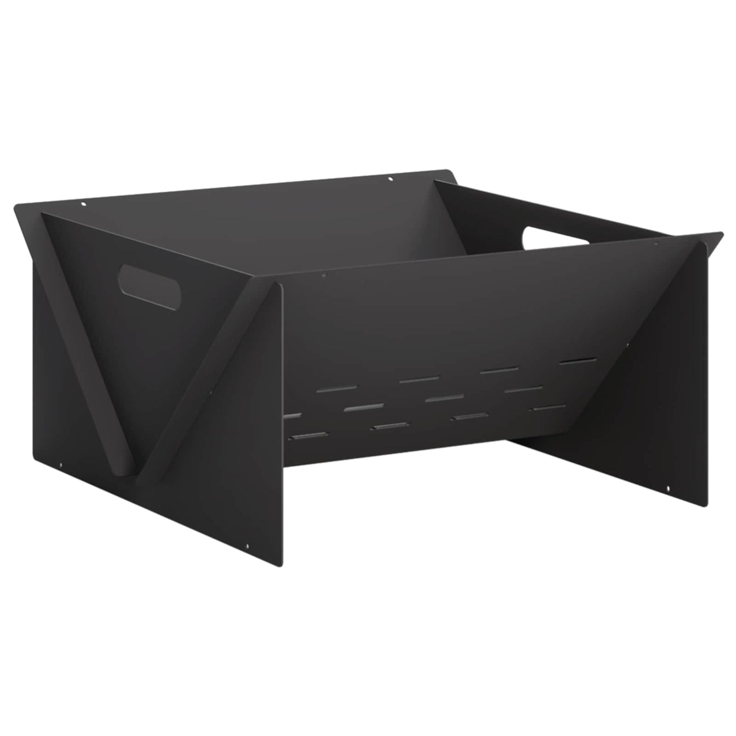 Fire Pit Black 40 x 40 x 20 cm Steel