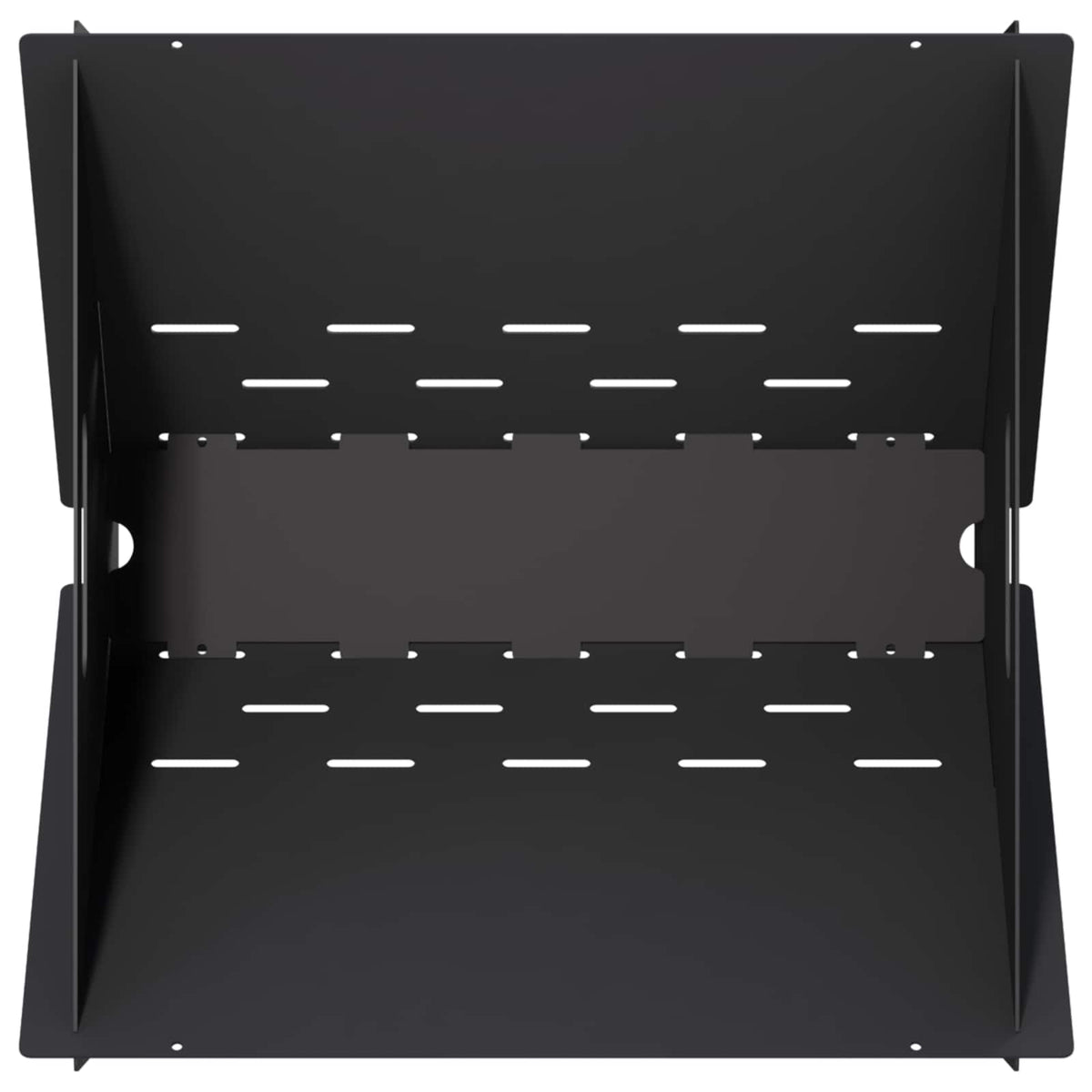 Fire Pit Black 40 x 40 x 20 cm Steel