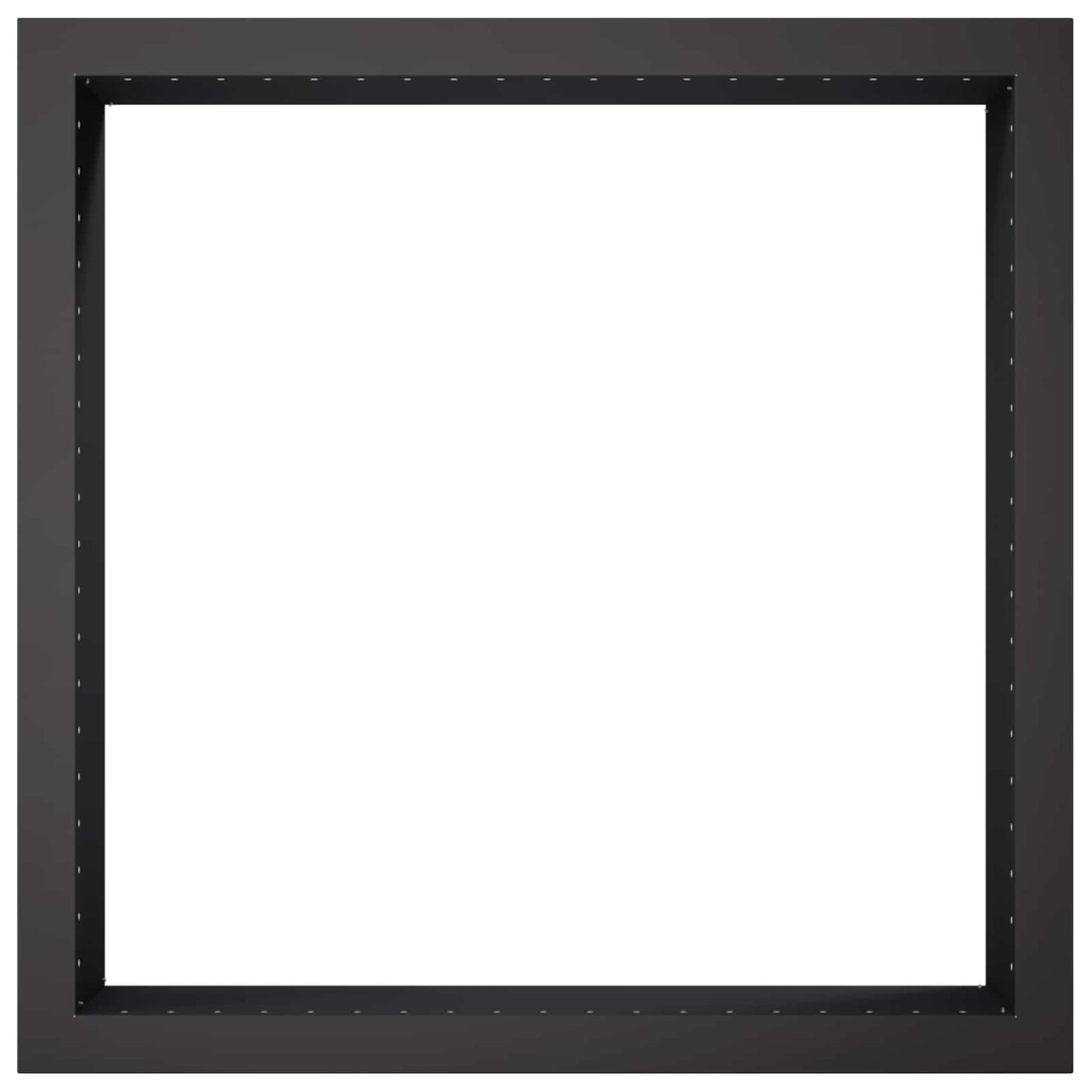 Fire Pit Ring Black 80 x 80 x 25 cm Steel