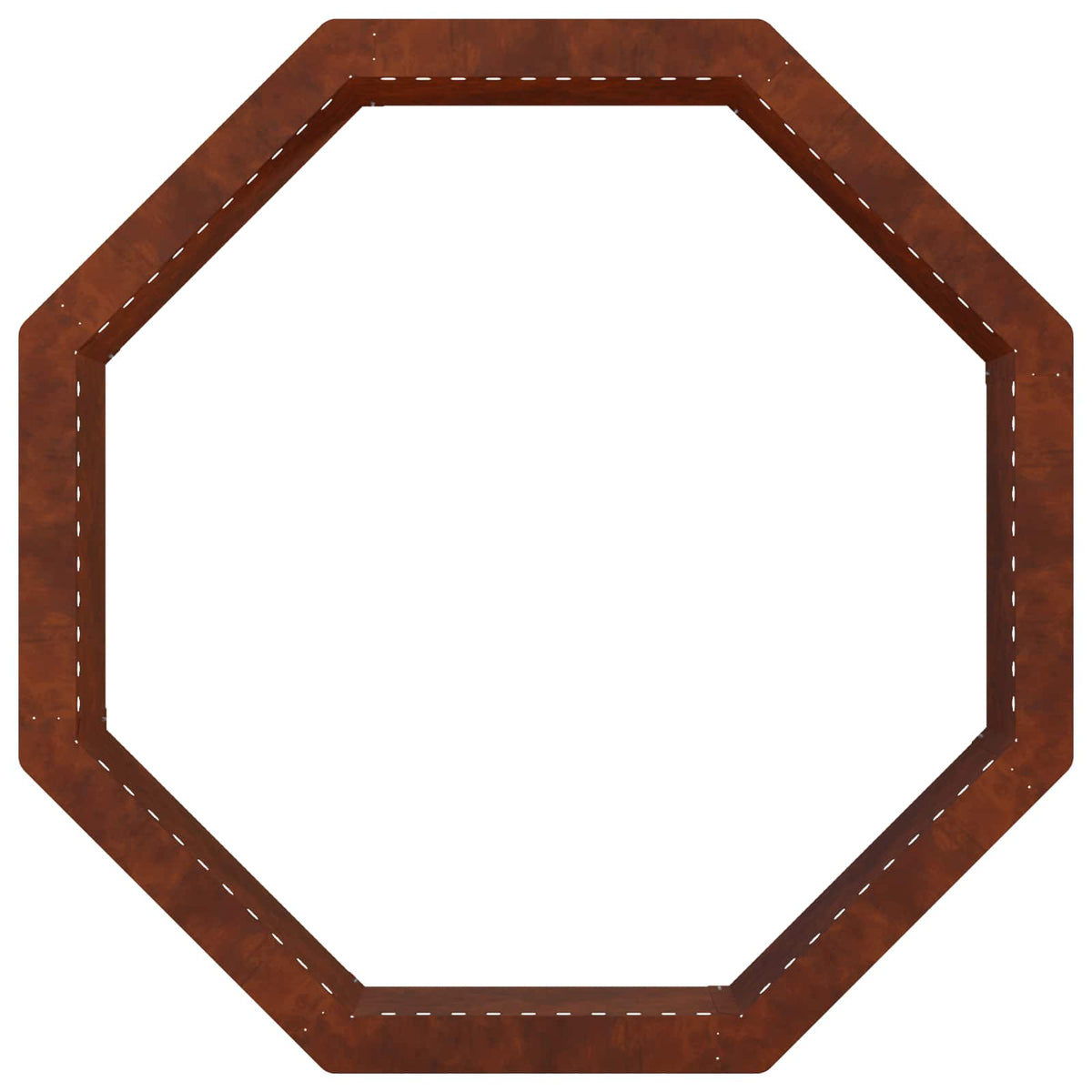 Fire Pit Ring Rusty 80 x 80 x 25 cm Weathering Steel