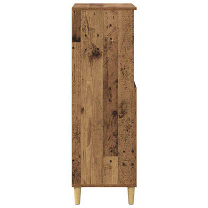 Highboard Oak Wood 60 x 36 x 110 cm Engineered Wood