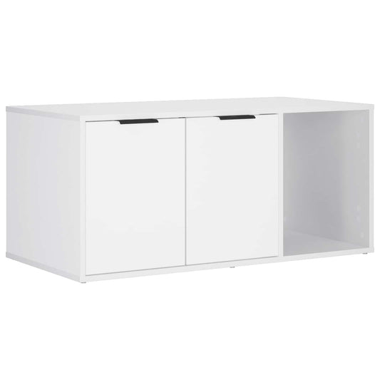 Cat Crate Furniture White 100 x 49 x 45 cm Engineered Wood