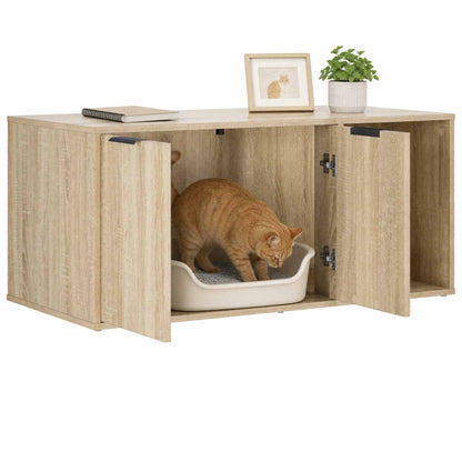 Cat Crate Furniture Sonoma Oak 100 x 49 x 45 cm Engineered Wood