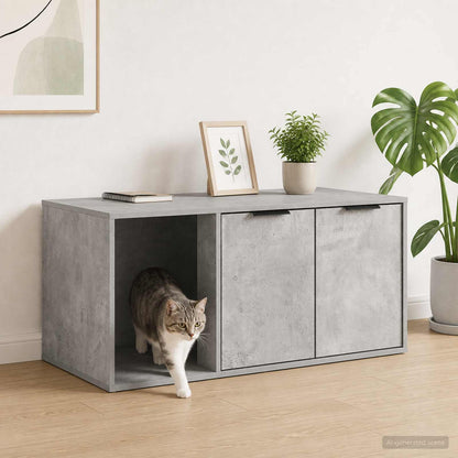 Cat Crate Furniture Concrete Grey 100 x 49 x 45 cm
