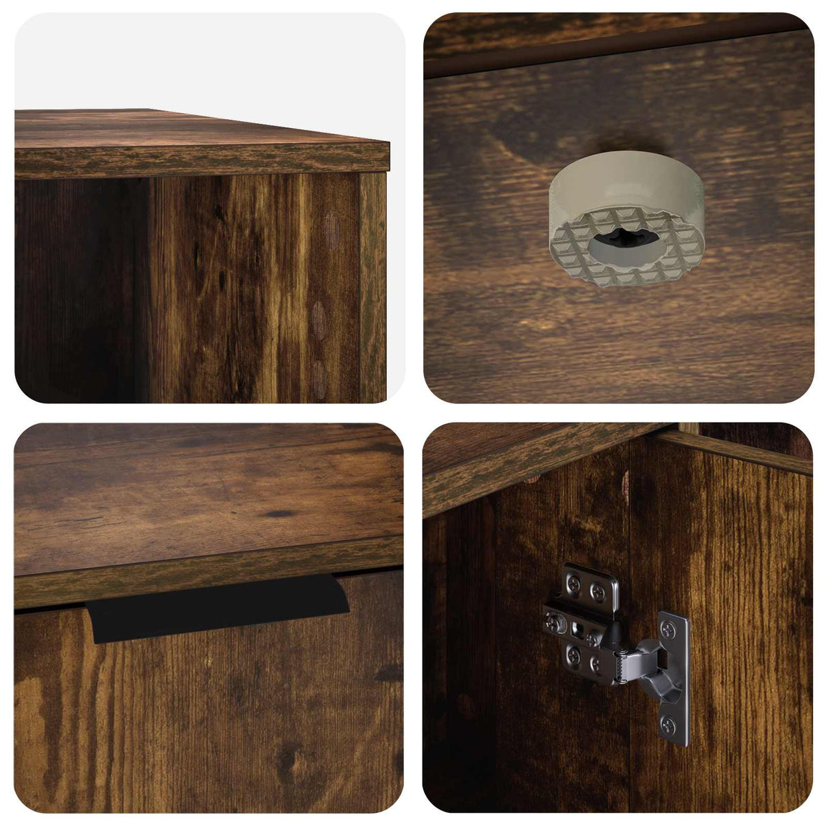Cat Crate Furniture Smoked Oak 100 x 49 x 45 cm Engineered Wood