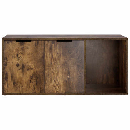 Cat Crate Furniture Smoked Oak 100 x 49 x 45 cm Engineered Wood