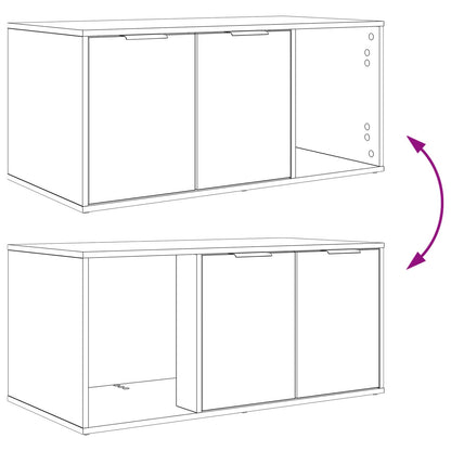 Cat Crate Furniture Smoked Oak 100 x 49 x 45 cm Engineered Wood