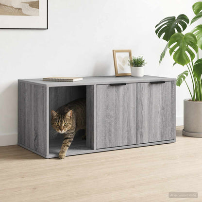 Cat Crate Furniture Grey Sonoma 100 x 49 x 45 cm