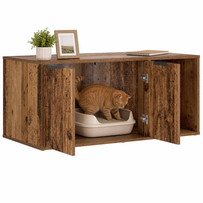 Cat Crate Furniture Old Wood 100 x 49 x 45 cm Engineered Wood