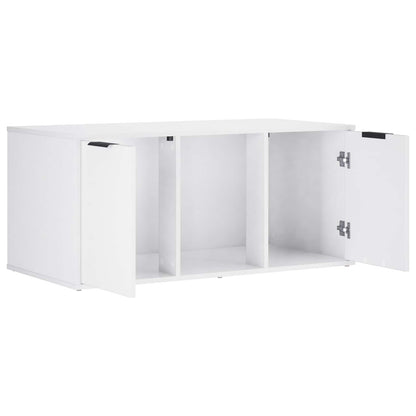 Cat Crate Furniture White 100 x 49 x 45 cm Engineered Wood