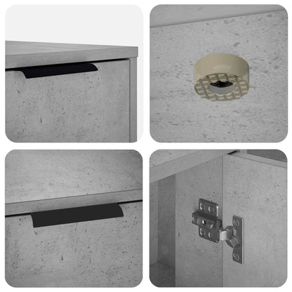 Cat Crate Furniture Concrete Grey 100 x 49 x 45 cm