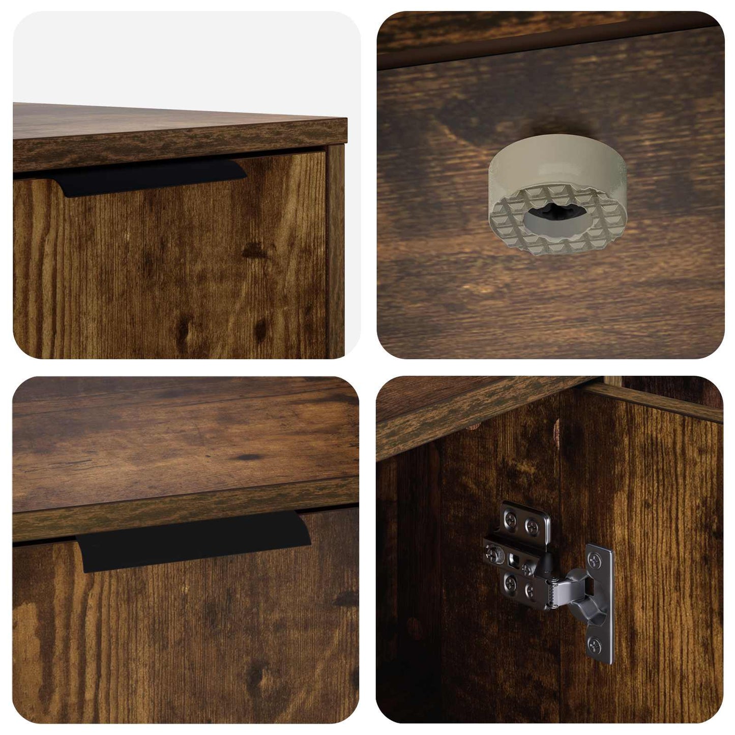 Cat Crate Furniture Smoked Oak 100 x 49 x 45 cm Engineered Wood
