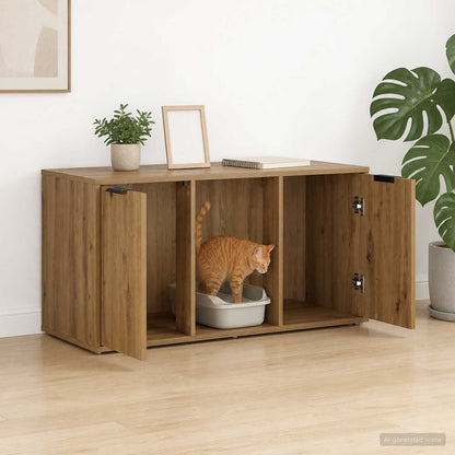 Cat Crate Furniture Artisan Oak 100 x 49 x 45 cm