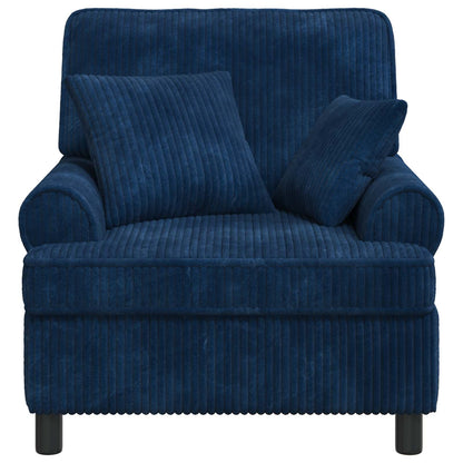 XL Armchair with Cushions Navy 1.5 Lines Fabric
