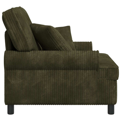 XL Armchair with Cushions Green 1.5 Lines Fabric