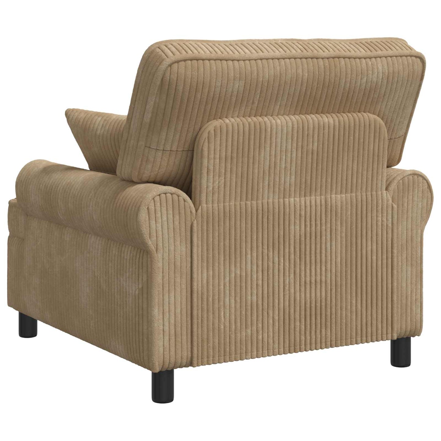 XL Armchair with Cushions Taupe 1.5 Lines Fabric