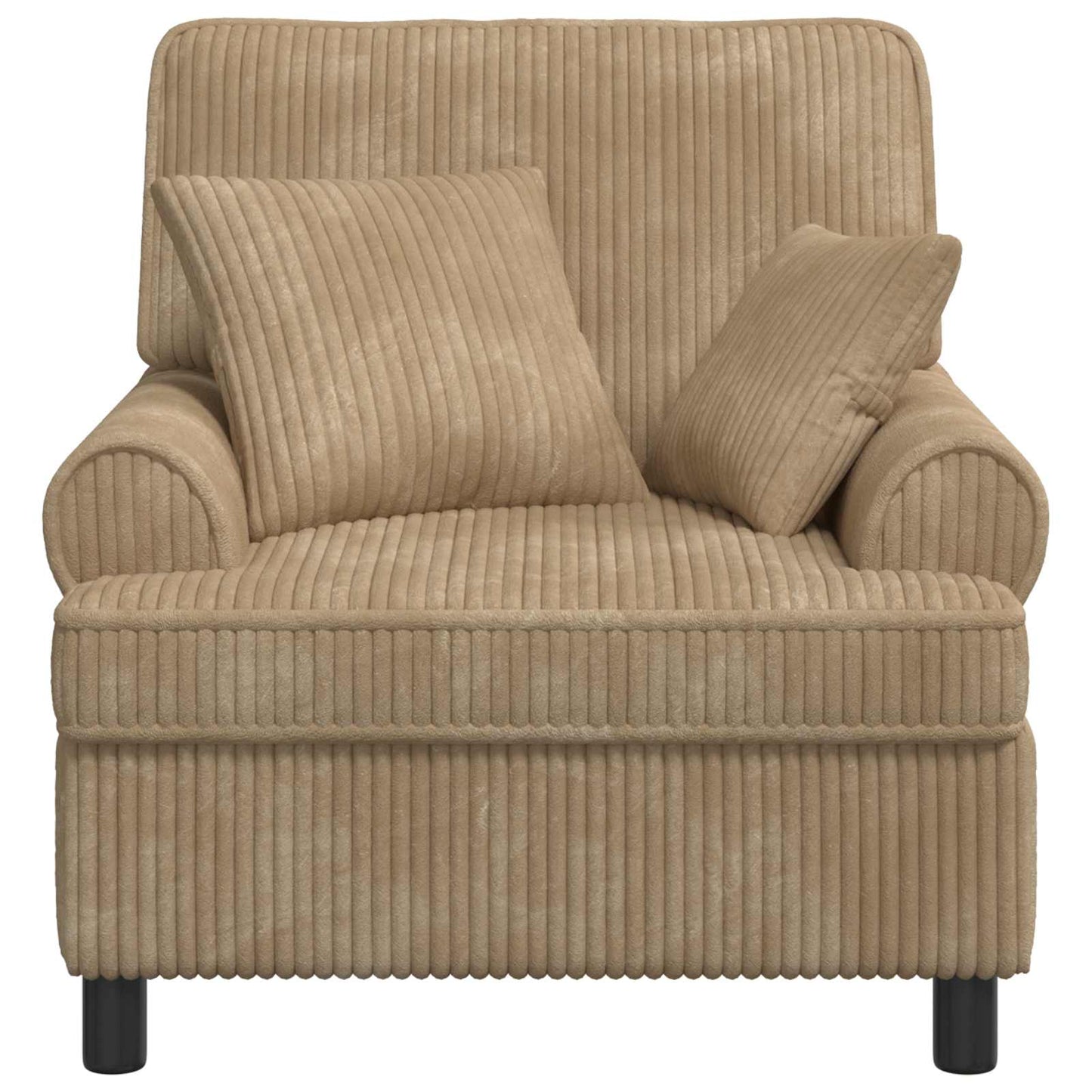 XL Armchair with Cushions Taupe 1.5 Lines Fabric