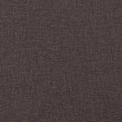 XL Armchair with Cushions Dark Brown Fabric