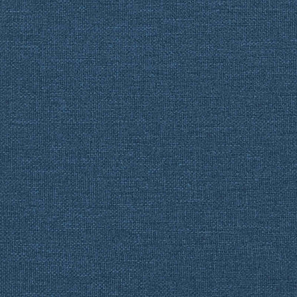 XL Armchair with Cushions Blue Fabric