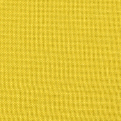 XL Armchair with Cushions Light Yellow Fabric