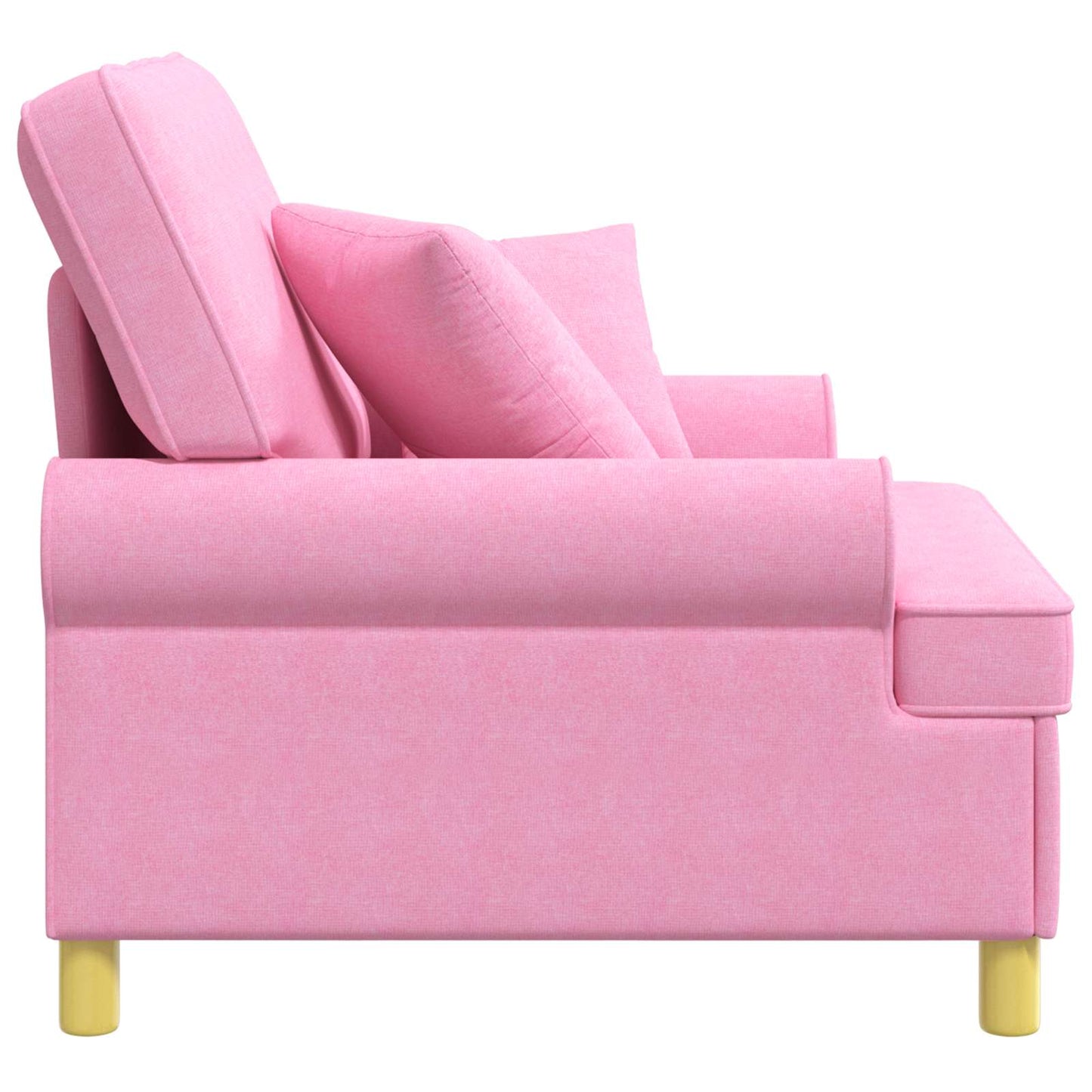 XL Armchair with Cushions Pink Fabric