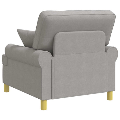 XL Armchair with Cushions Cloud Grey Fabric