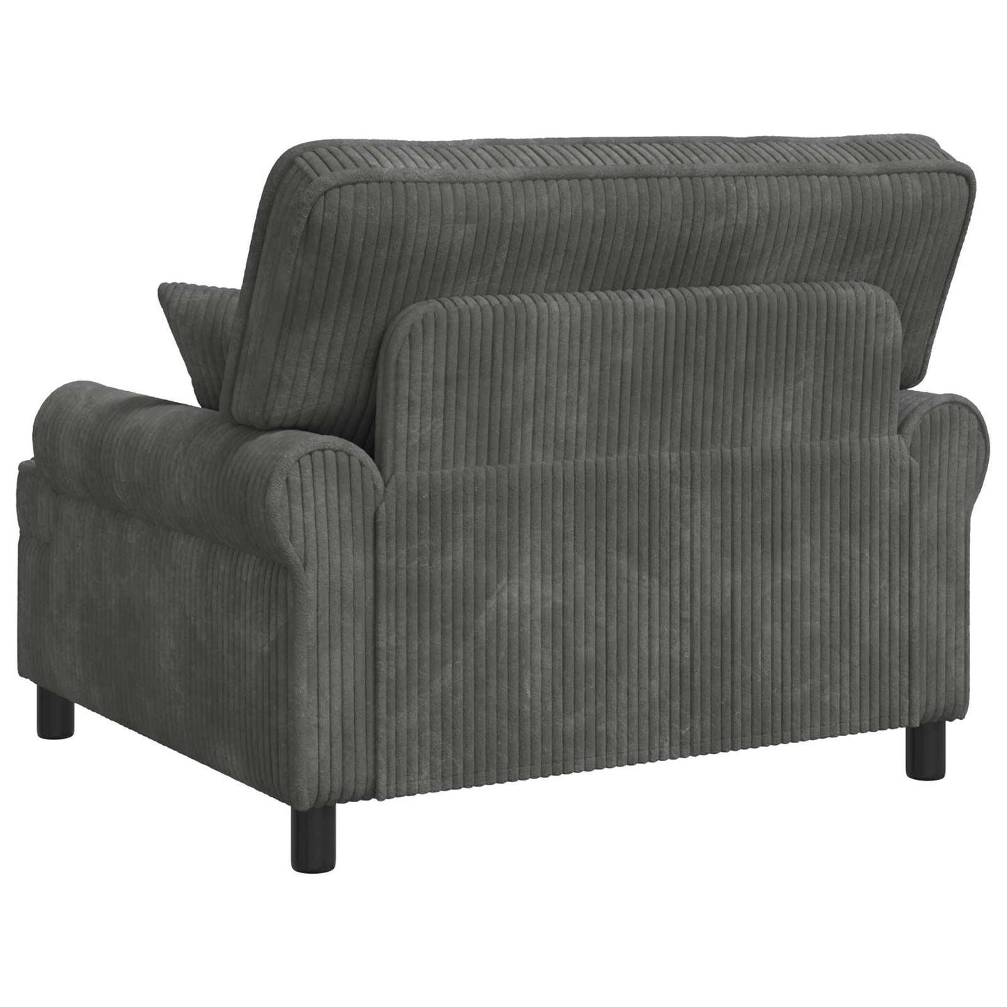 XXL Armchair with Cushions Light Grey 1.5 Lines Fabric