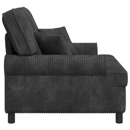 XXL Armchair with Cushions Dark Grey 1.5 Lines Fabric