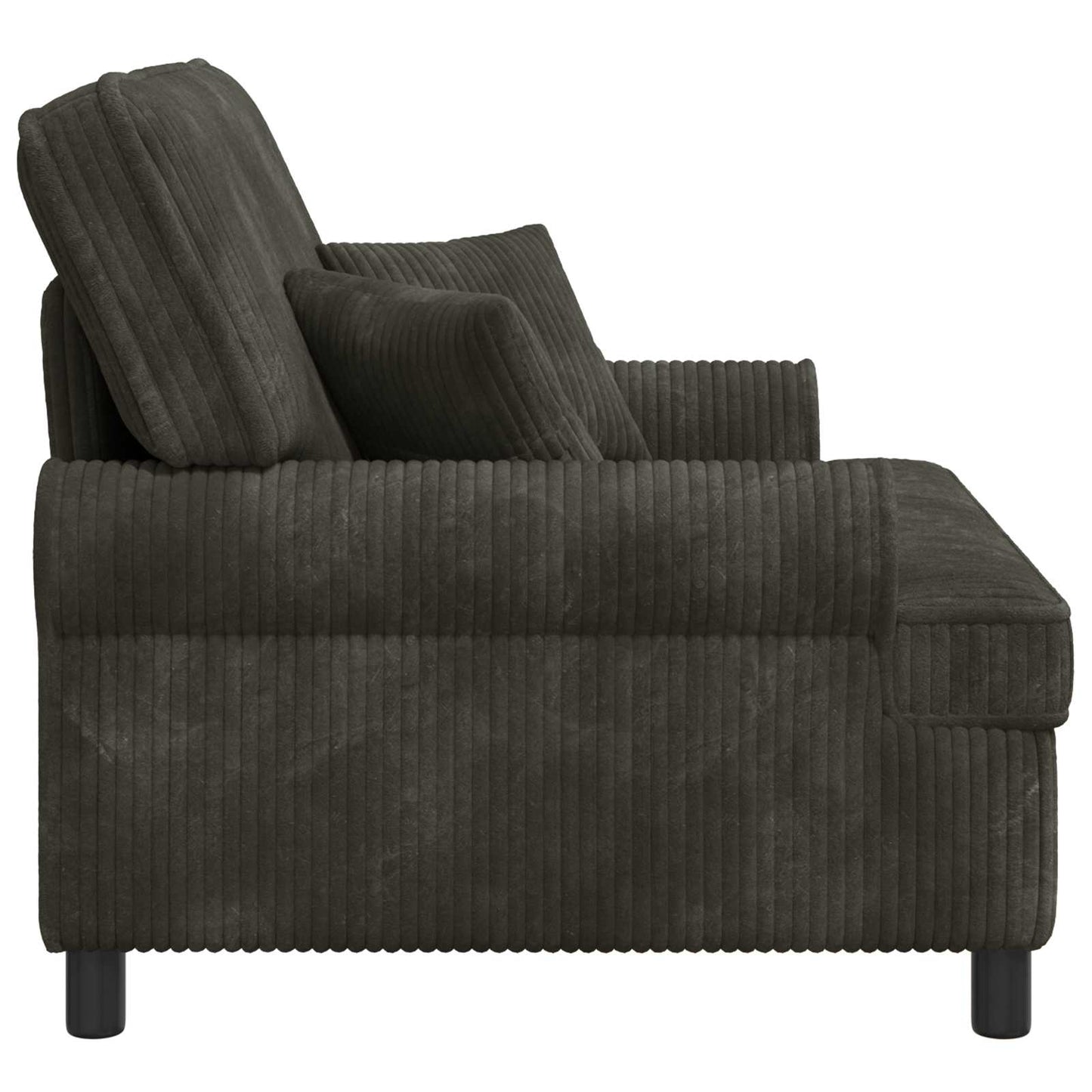 XXL Armchair with Cushions Dark brown 1.5 Lines Fabric
