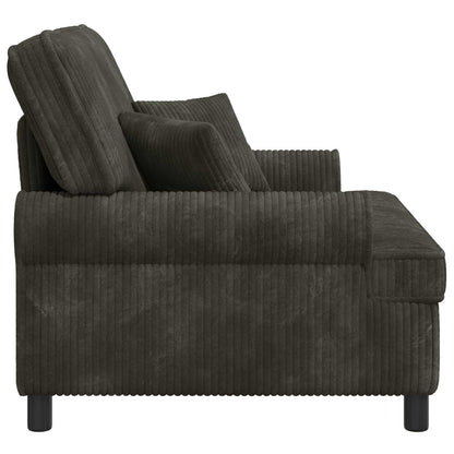 XXL Armchair with Cushions Dark brown 1.5 Lines Fabric