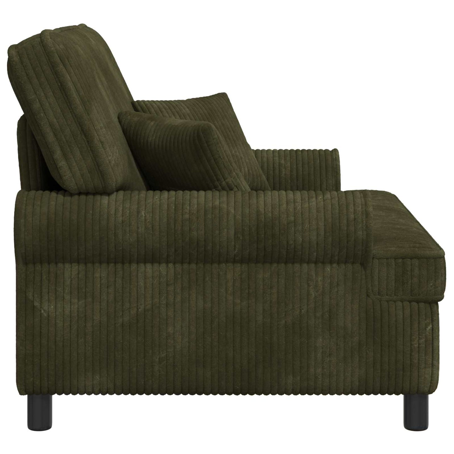XXL Armchair with Cushions Green 1.5 Lines Fabric