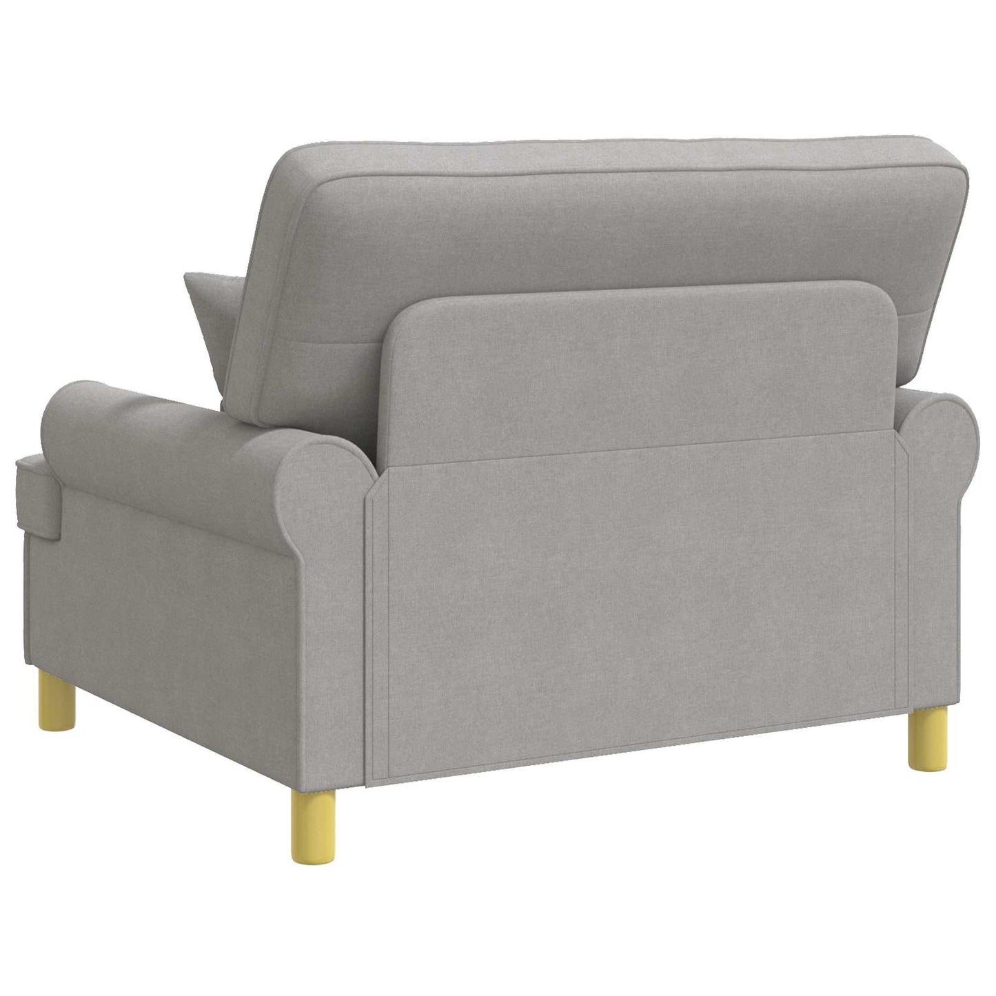XXL Armchair with Cushions Cloud Grey Fabric