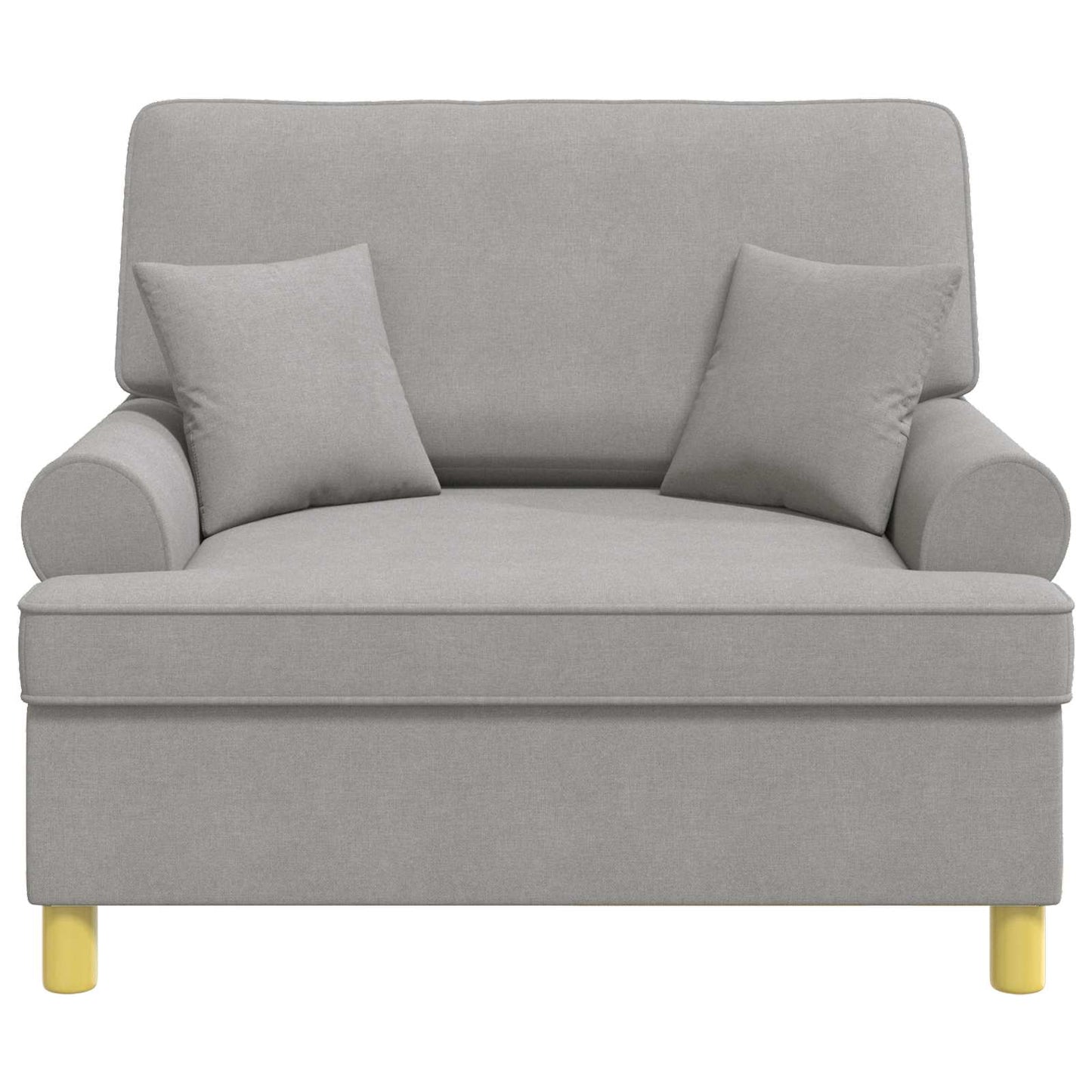 XXL Armchair with Cushions Cloud Grey Fabric