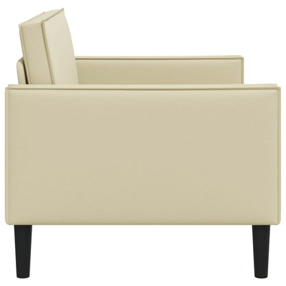 XL Armchair Cream Faux Leather