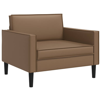 XL Armchair Cappuccino Faux Leather