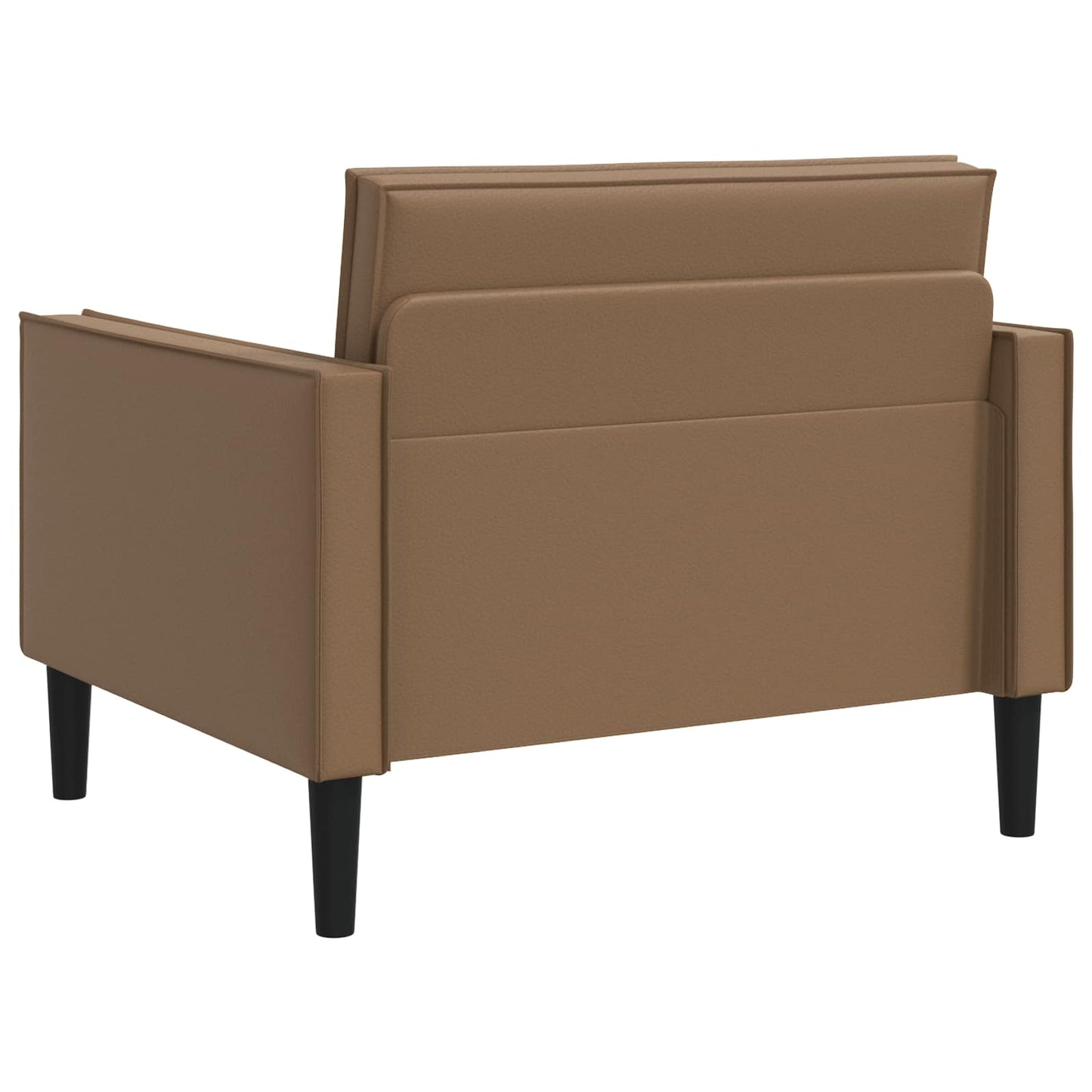 XL Armchair Cappuccino Faux Leather