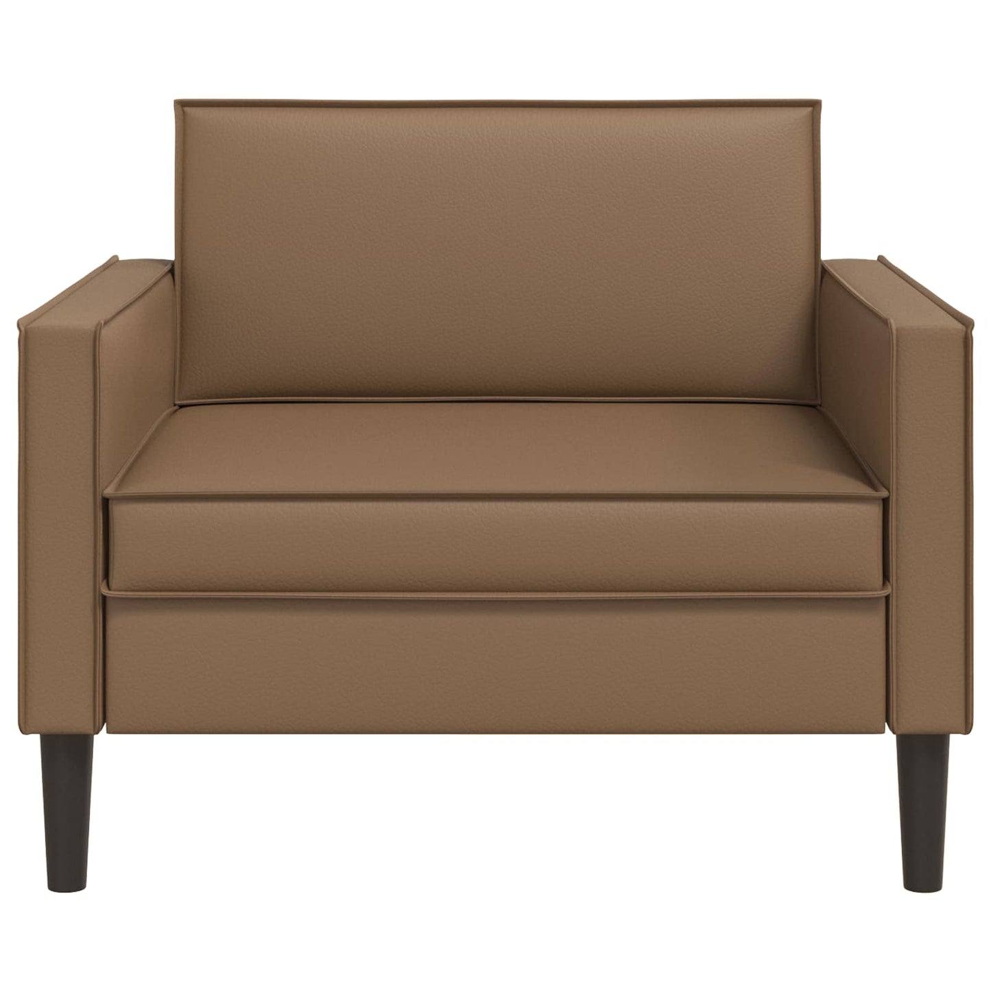 XL Armchair Cappuccino Faux Leather