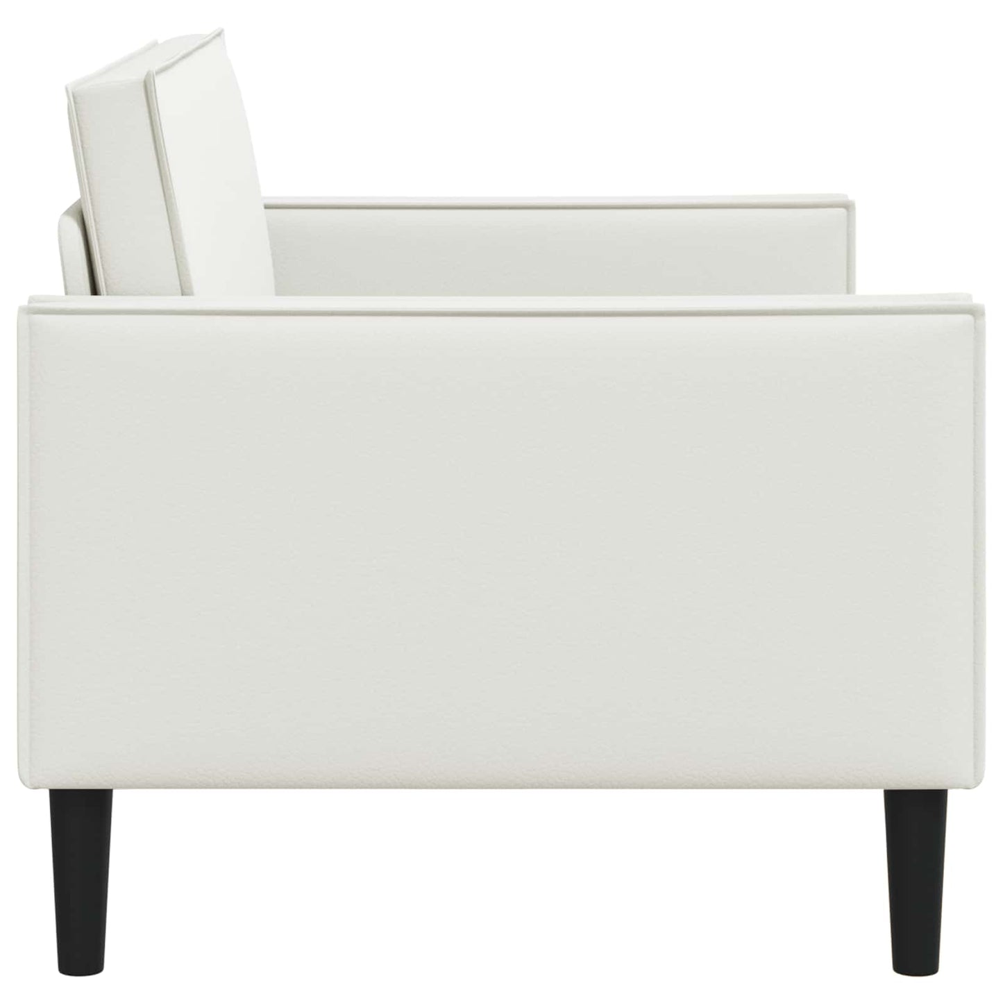 XL Armchair White Faux Leather