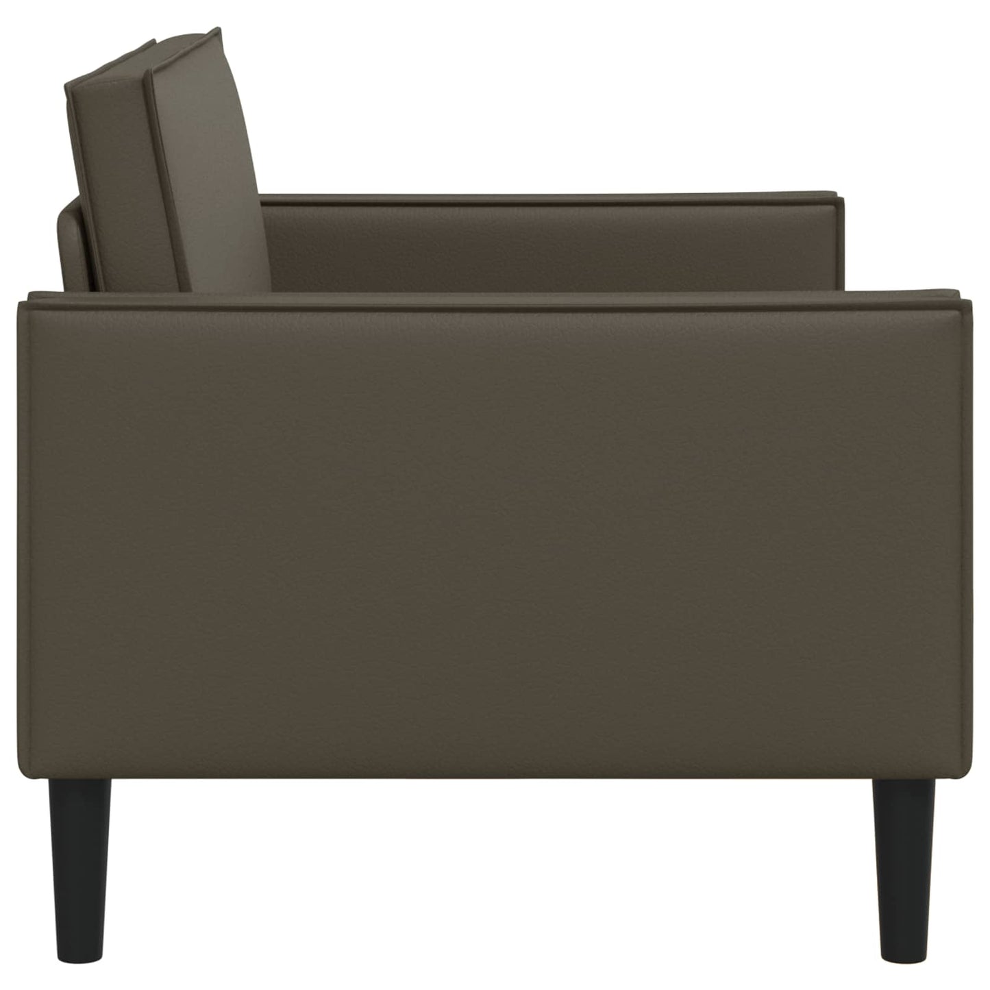 XXL Armchair Brown Faux Leather