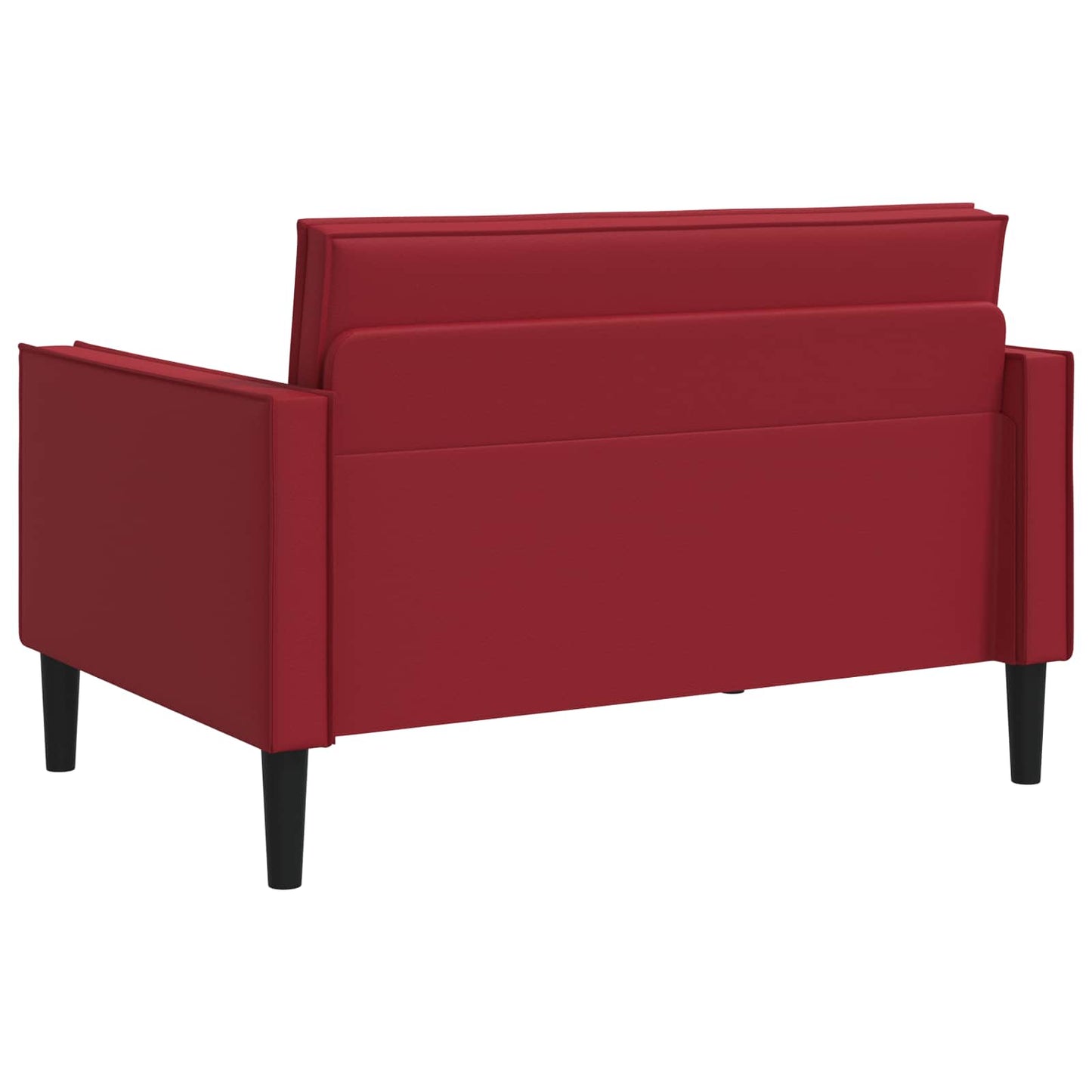 XXL Armchair Burgundy Faux Leather