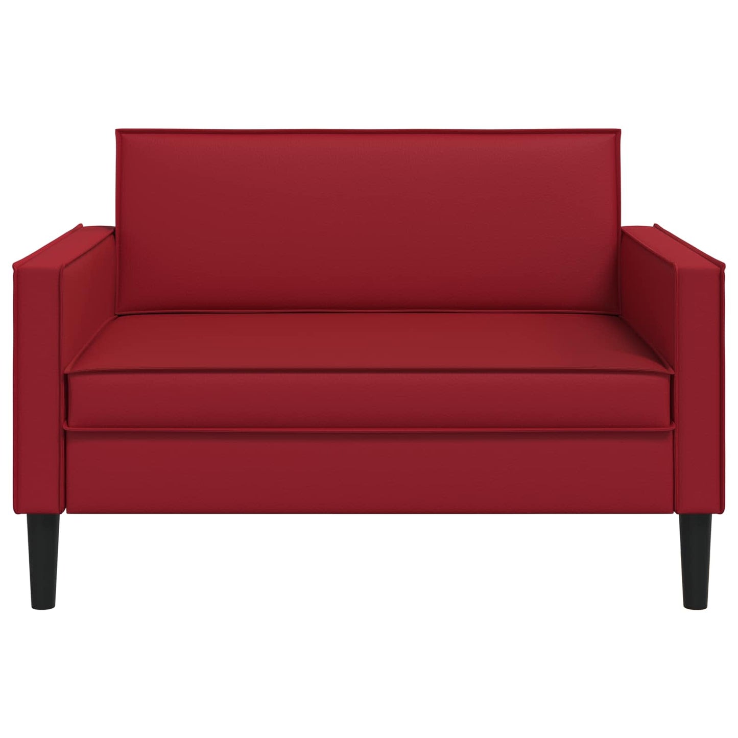 XXL Armchair Burgundy Faux Leather